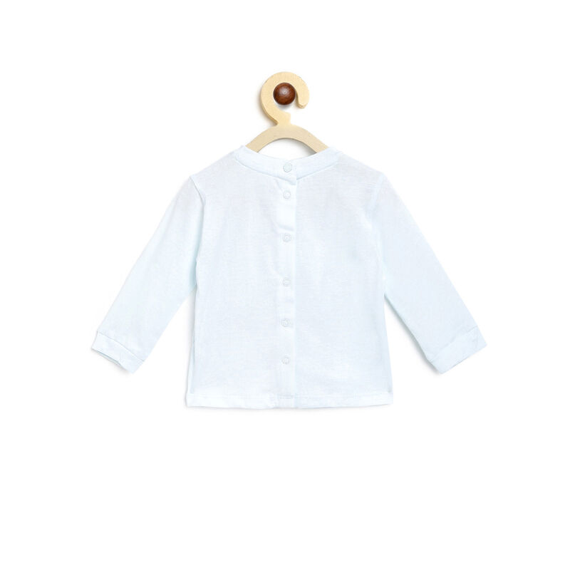 Boys Light Blue Smock with Leggings image number 1